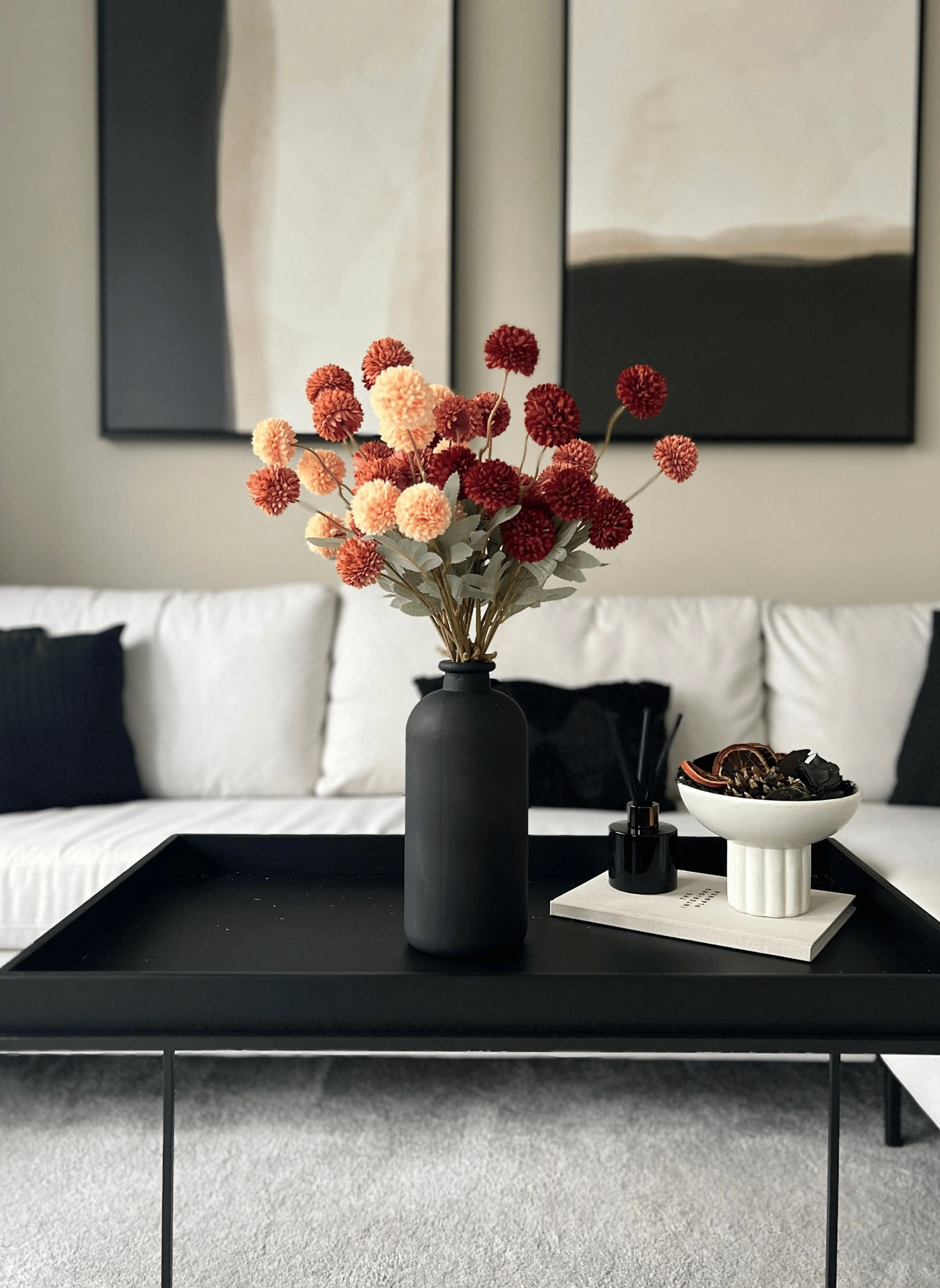 Aria Glass Vase - Matt Black - Image 3