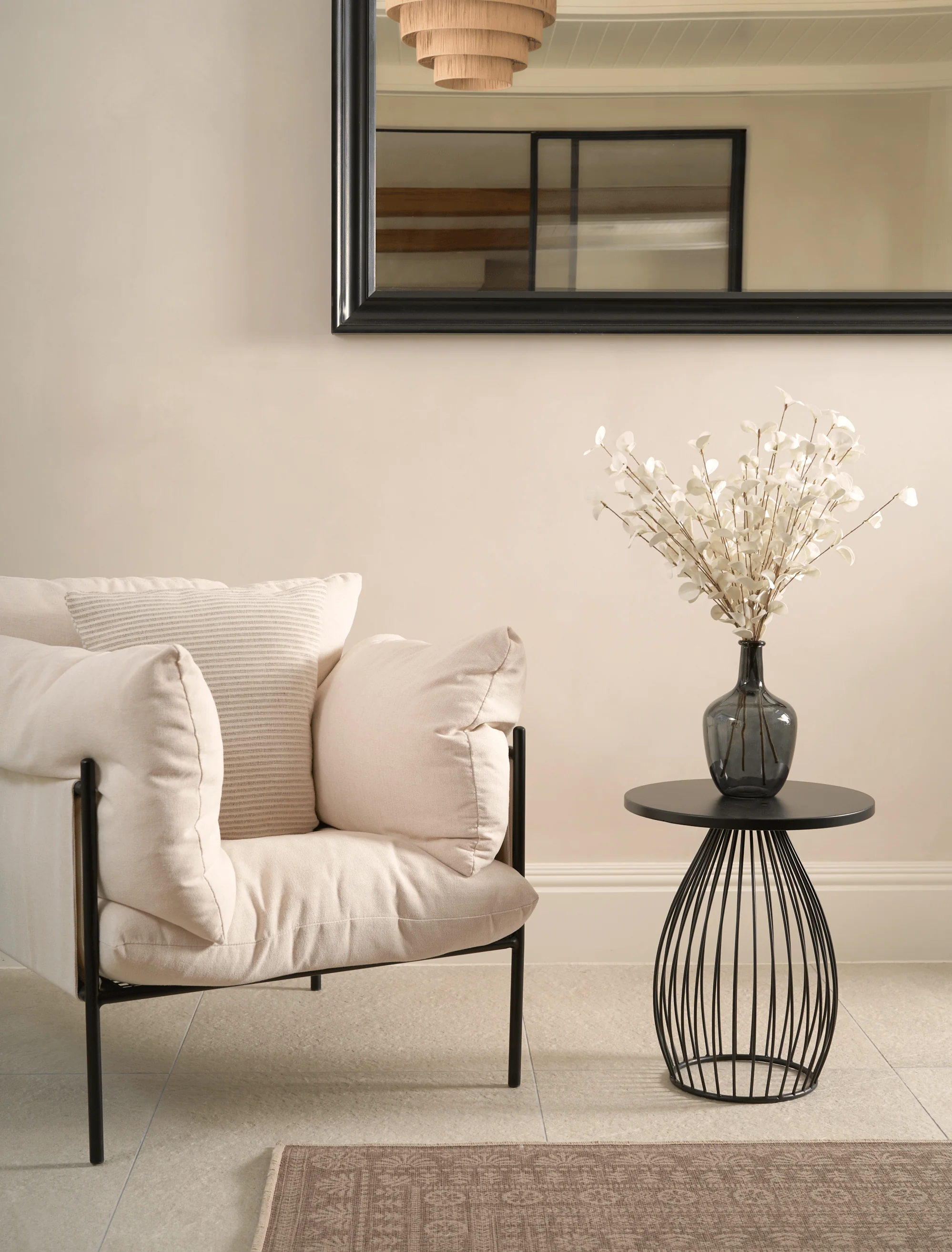 Faux Eucalyptus - Ivory (5 Stems) - Image 3