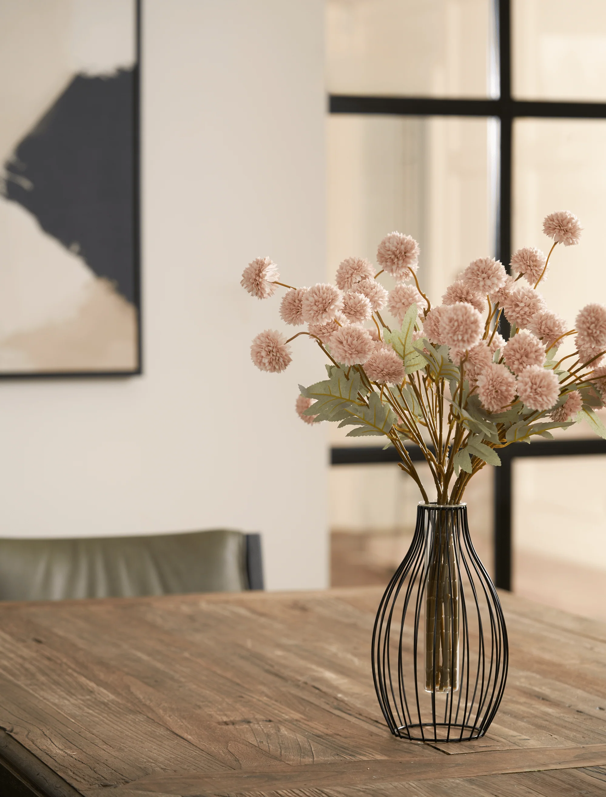 Faux Kiku Flower - Cream (10 Stems / 50 Heads) - Image 3