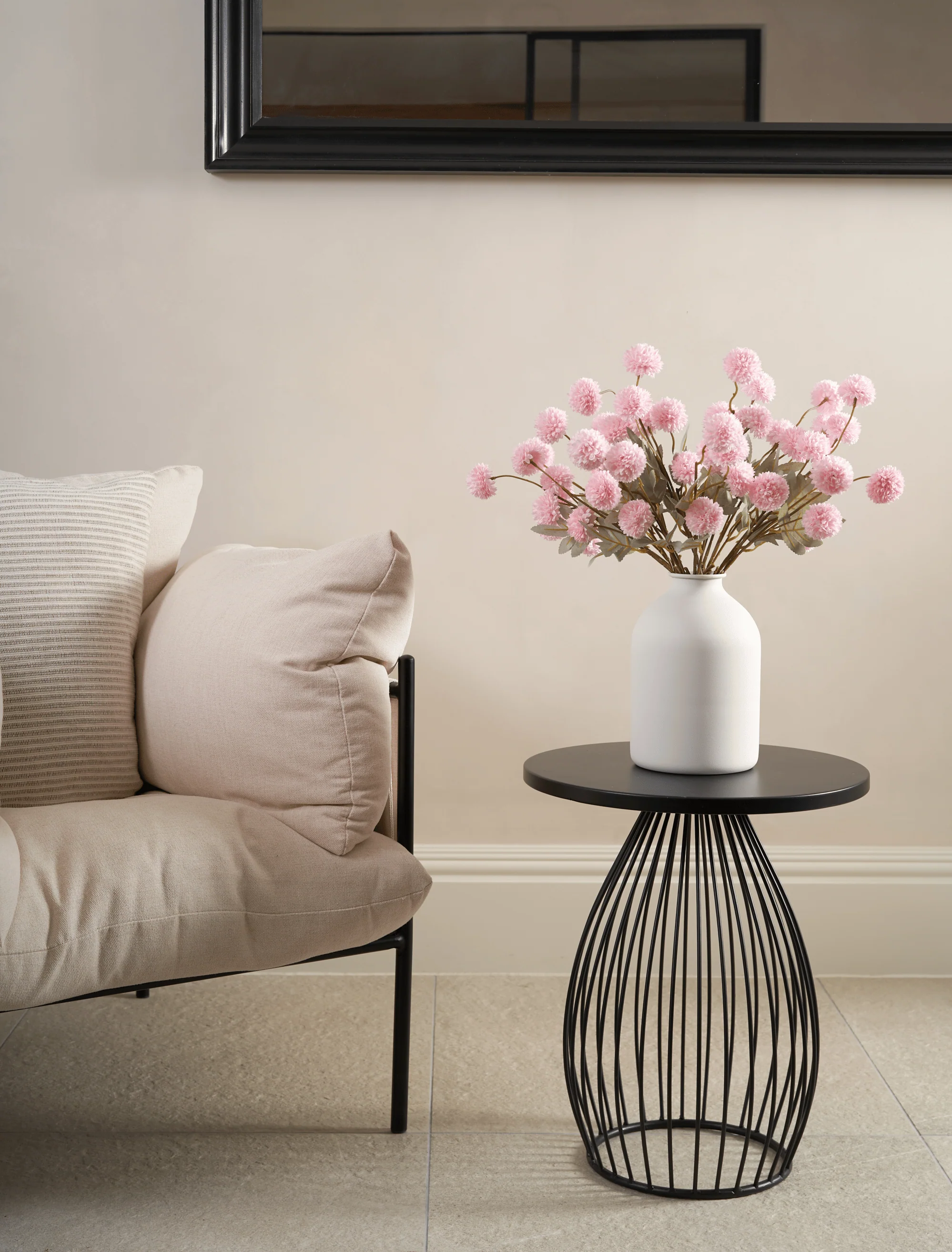 Faux Kiku Flower - Pink (10 Stems / 50 Heads) - Image 3