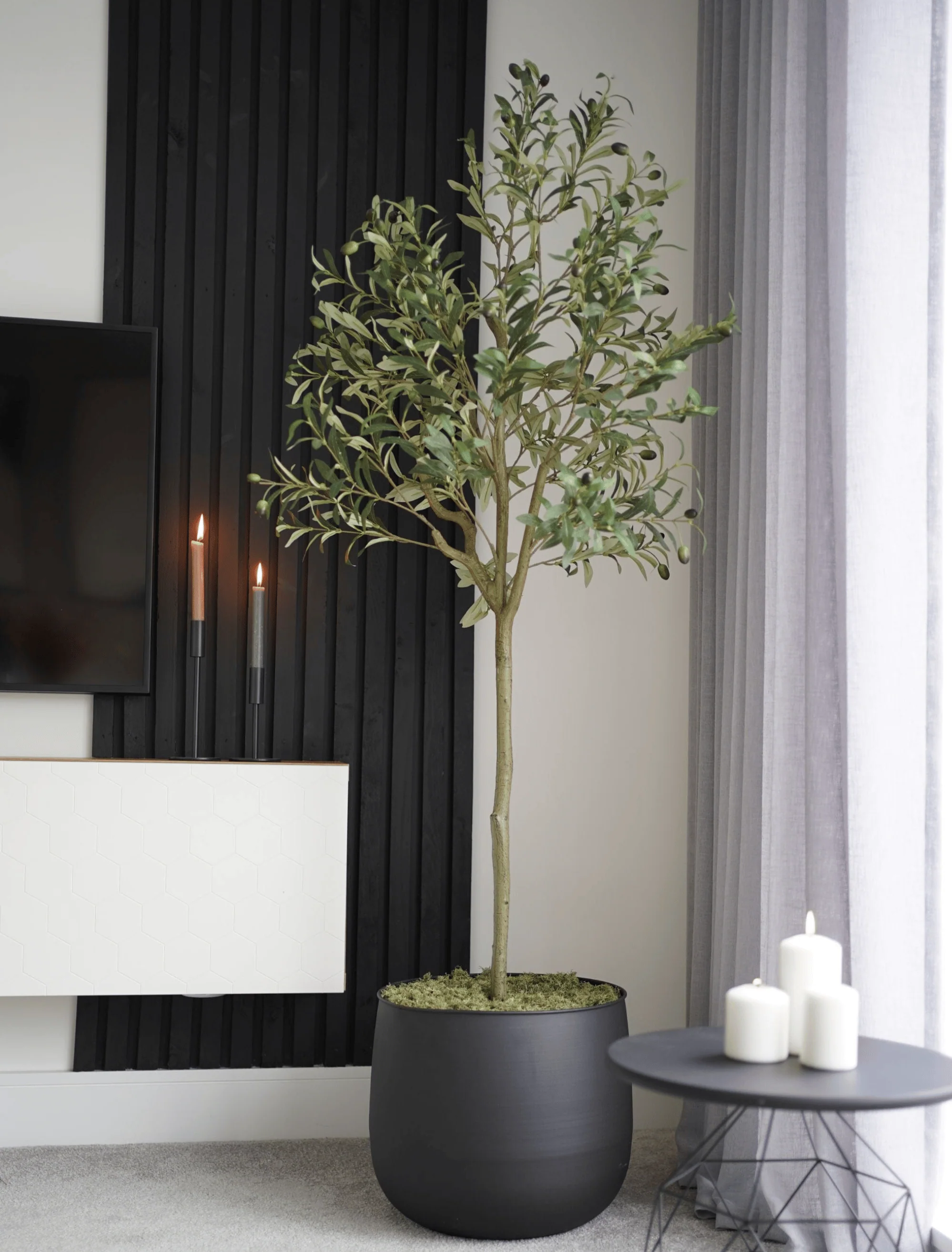 Faux Olive Tree 160cm / 5ft 2" - Image 3