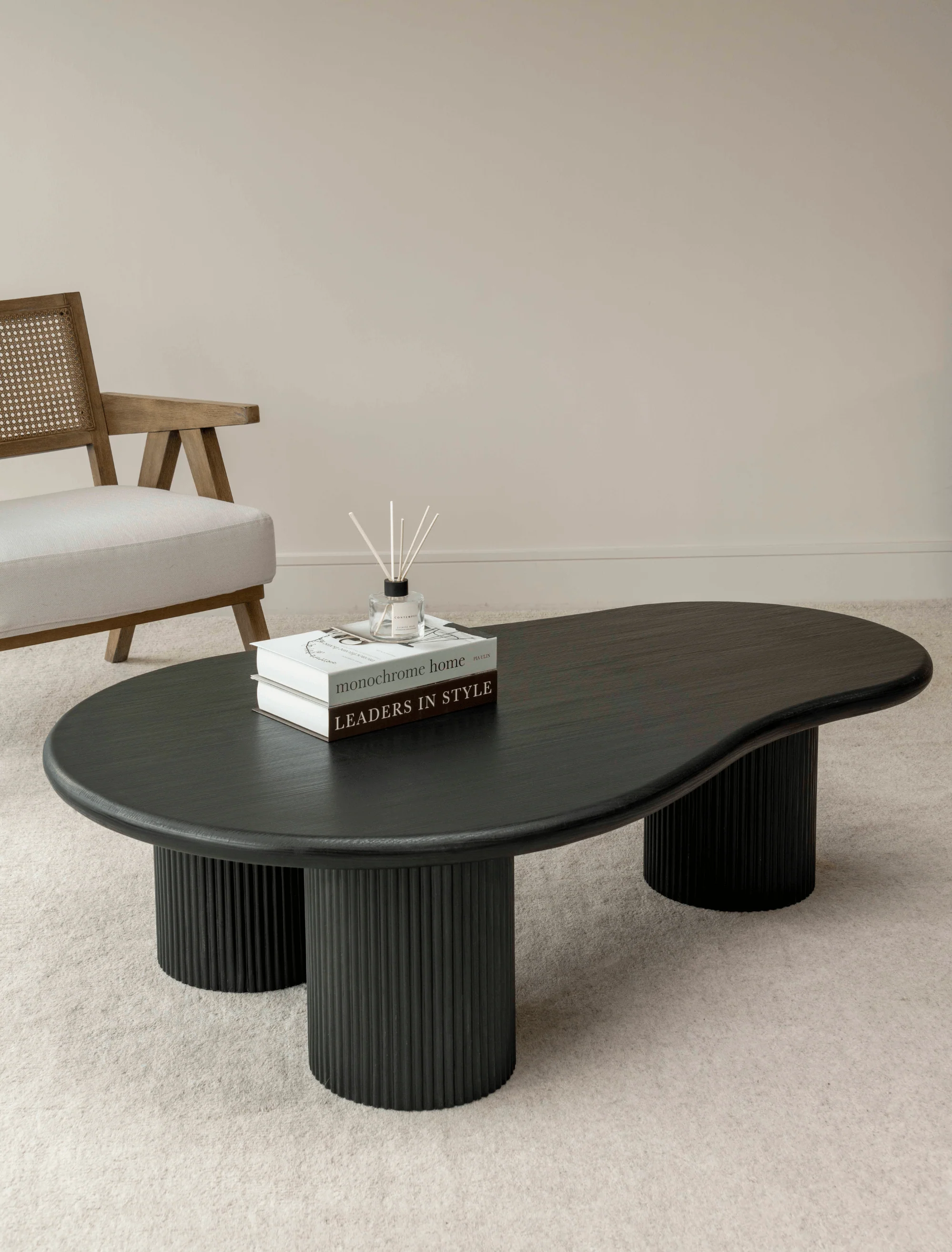 Luna Coffee Table - Black wood - Image 5